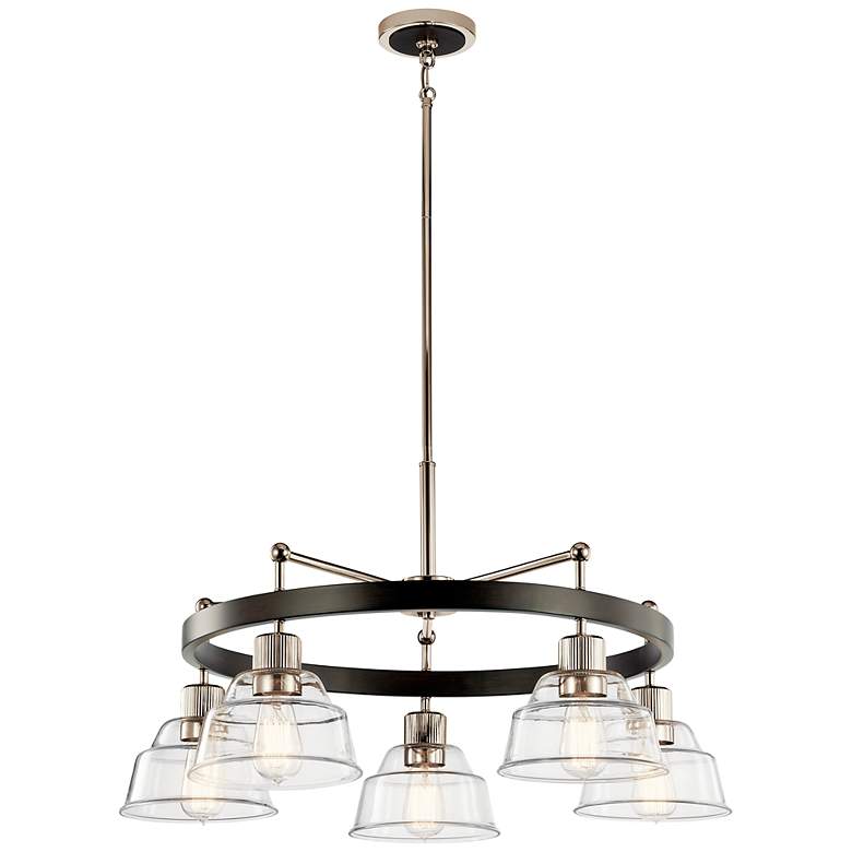 Image 3 Kichler Eastmont Polished Nickel Chandelier 5Lt