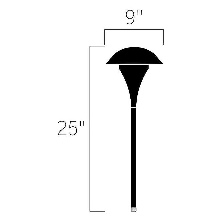 Image 3 Kichler Eclipse 25" High Textured Black Path Light more views