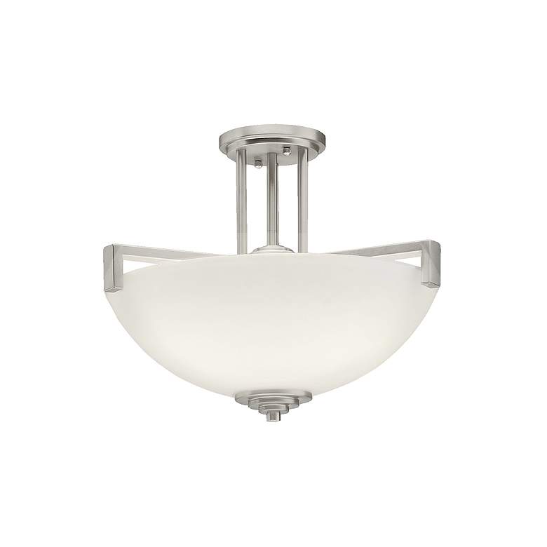 Image 1 Kichler Eileen 14 1/2" Wide Brushed Nickel Ceiling Light