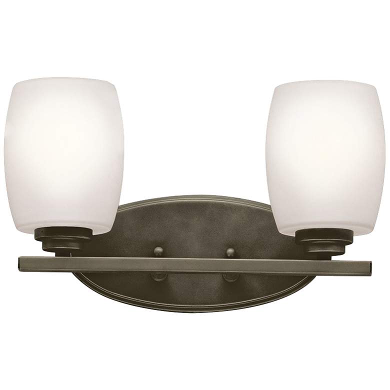 Image 1 Kichler Eileen 2-Light 14 1/4"W Olde Bronze Bath Light