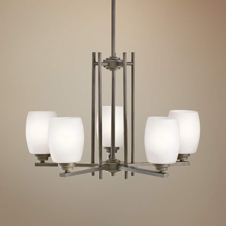Image 1 Kichler Eileen 24" Wide Olde Bronze 5-Light Chandelier