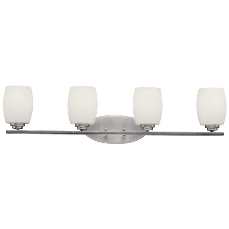 Image 1 Kichler Eileen 34" Wide 4-Light Nickel Finish Bath Light