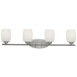 Kichler Eileen 34" Wide 4-Light Nickel Finish Bath Light