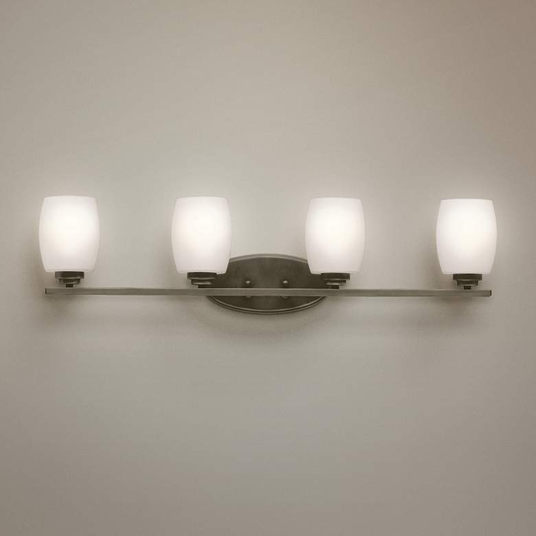 Image 1 Kichler Eileen 4-Light 33 3/4"W Olde Bronze Bath Light