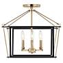 Thumbnail3 of Kichler Eisley 16" 4-Light Black and Champagne Bronze Ceiling Light more views