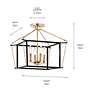Thumbnail4 of Kichler Eisley 16" 4-Light Black and Champagne Bronze Ceiling Light more views