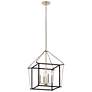 2_Kichler Eisley 16" Wide 4-Light Open Black and Polished Nickel Pendant