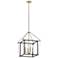 Kichler Eisley 16" Wide 4-Light Open Black and Polished Nickel Pendant