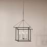 1_Kichler Eisley 16" Wide 4-Light Open Black and Polished Nickel Pendant