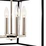 3_Kichler Eisley 16" Wide 4-Light Open Black and Polished Nickel Pendant more views