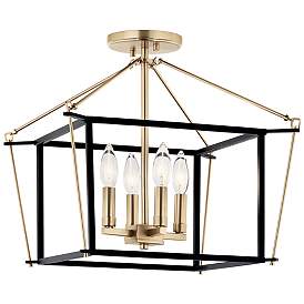 Image2 of Kichler Eisley 16"W Champagne Bronze 4-Light Ceiling Light