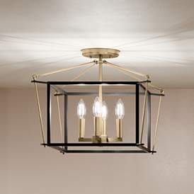 Image1 of Kichler Eisley 16"W Champagne Bronze 4-Light Ceiling Light