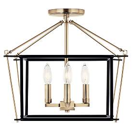 Image3 of Kichler Eisley 16"W Champagne Bronze 4-Light Ceiling Light more views