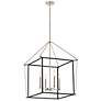 Thumbnail2 of Kichler Eisley 22 1/4" 4-Light Black and Polished Nickel Chandelier