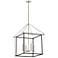 Kichler Eisley 22 1/4" 4-Light Black and Polished Nickel Chandelier
