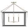 Thumbnail3 of Kichler Eisley 24" Nickel and Black Semi Flush Mount Ceiling Light more views