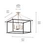 Thumbnail4 of Kichler Eisley 24" Nickel and Black Semi Flush Mount Ceiling Light more views