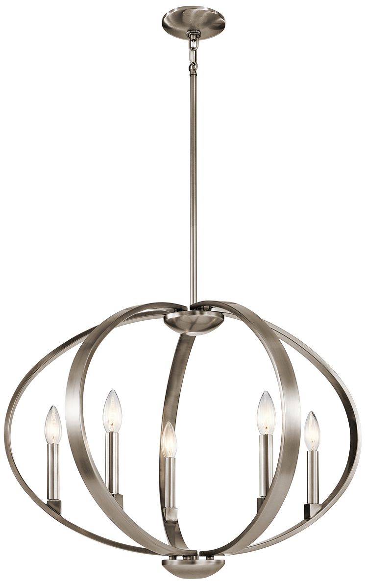 Kichler Elata 27"W Classic Pewter 5Light Orbital Chandelier 13A80 Lamps Plus