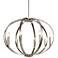 Kichler Elata 36" Wide 8-Light Classic Pewter Orb Orbital Chandelier