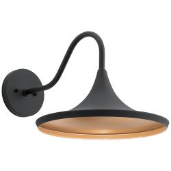Kichler Elias 11 1/2"H Texture Black LED Outdoor Wall Light