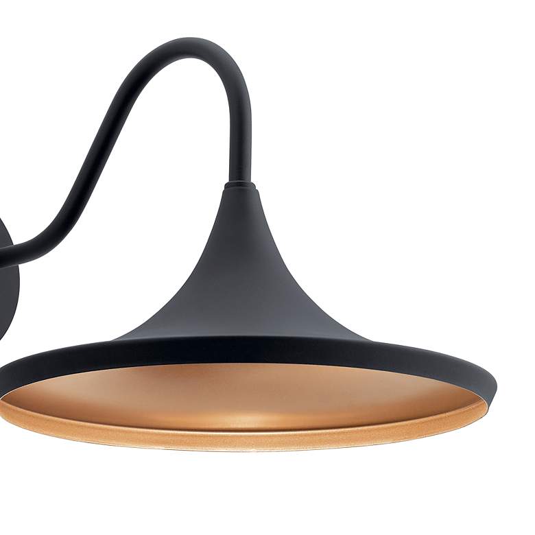 Image 3 Kichler Elias 11 1/2"H Texture Black LED Outdoor Wall Light more views