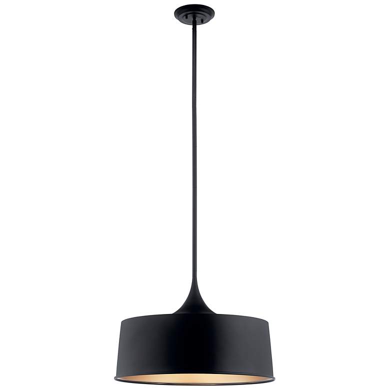 Image 1 Kichler Elias 22" Wide Black Pendant Light
