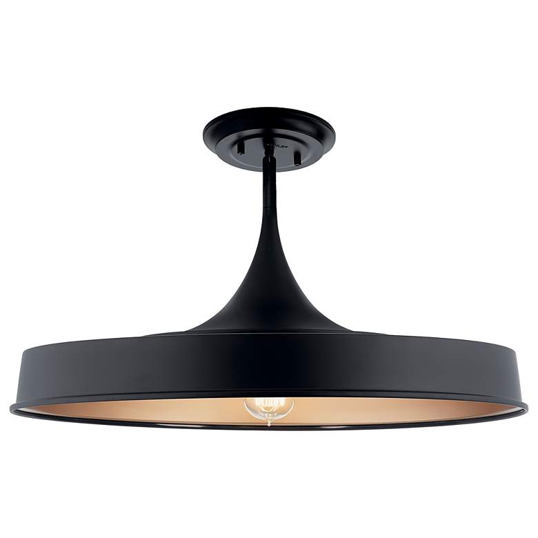 Image 3 Kichler Elias 22 inch Wide Modern Disc Black Pendant Ceiling Light more views