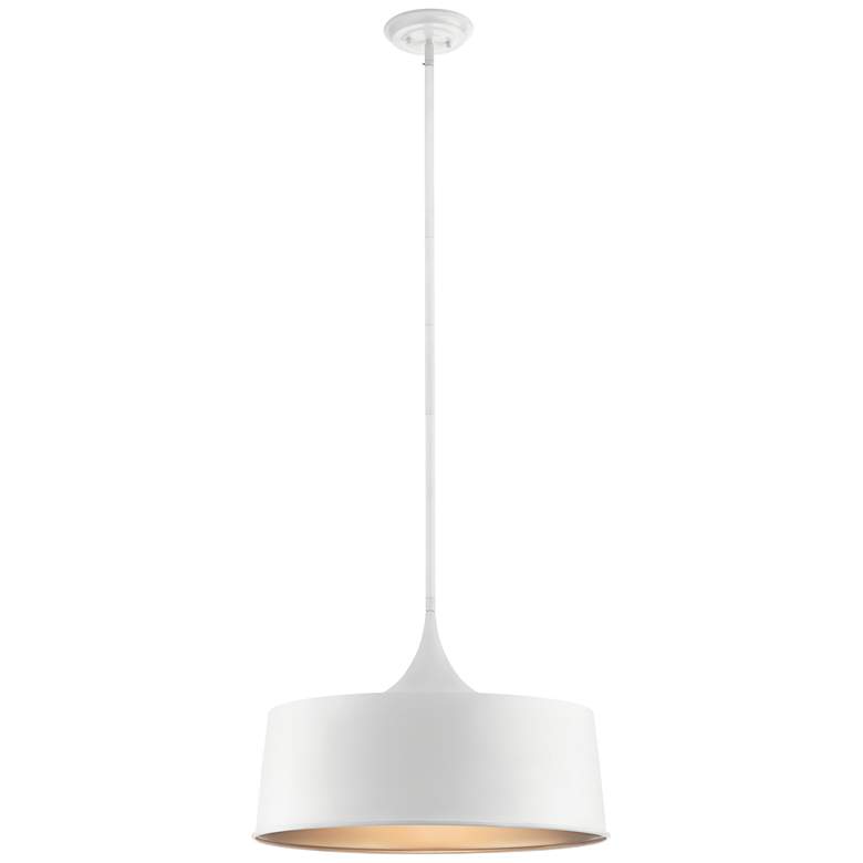 Image 1 Kichler Elias 22" Wide White Convertible Pendant Light