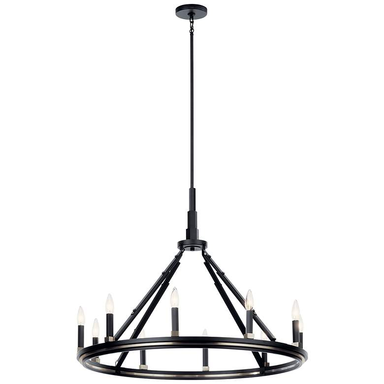Image 3 Kichler Emmala 34 1/4" Wide Black 10-Light Chandelier