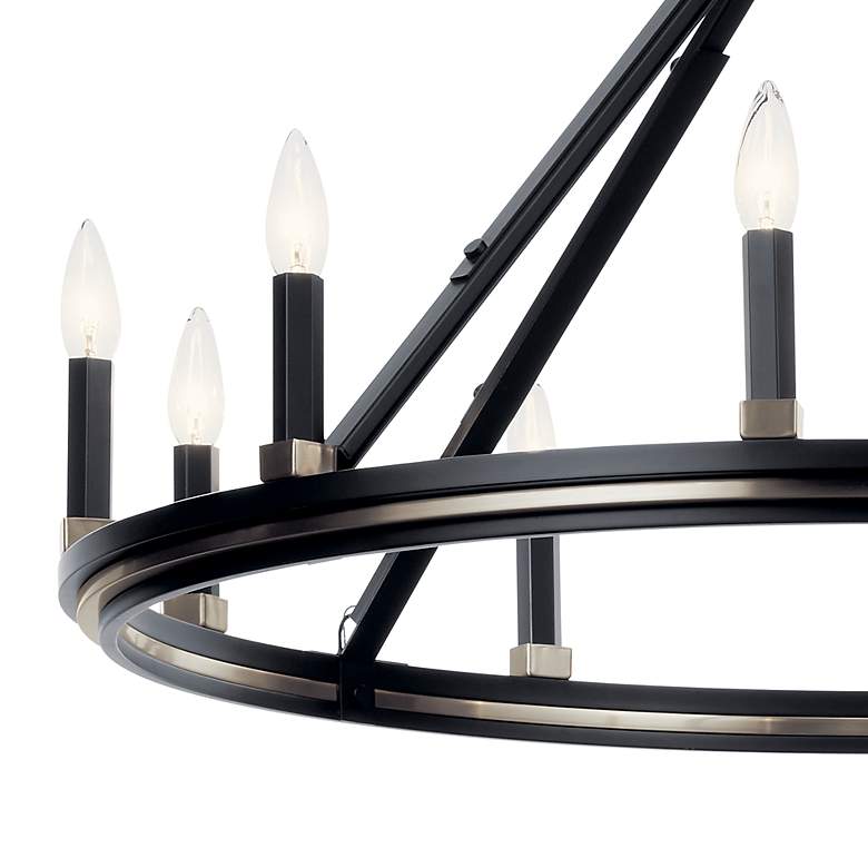Image 4 Kichler Emmala 34 1/4" Wide Black 10-Light Chandelier more views