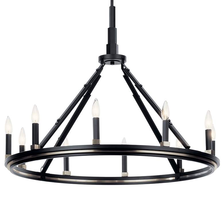 Image 6 Kichler Emmala 34 1/4" Wide Black 10-Light Chandelier more views