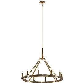Image2 of Kichler Emmala Brushed Natural Brass Chandelier 10Lt