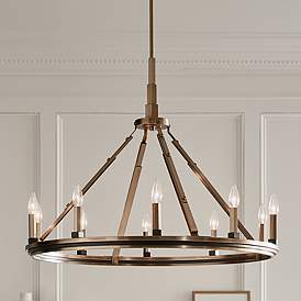 Image1 of Kichler Emmala Brushed Natural Brass Chandelier 10Lt