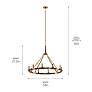 5_Kichler Emmala Brushed Natural Brass Chandelier 10Lt more views
