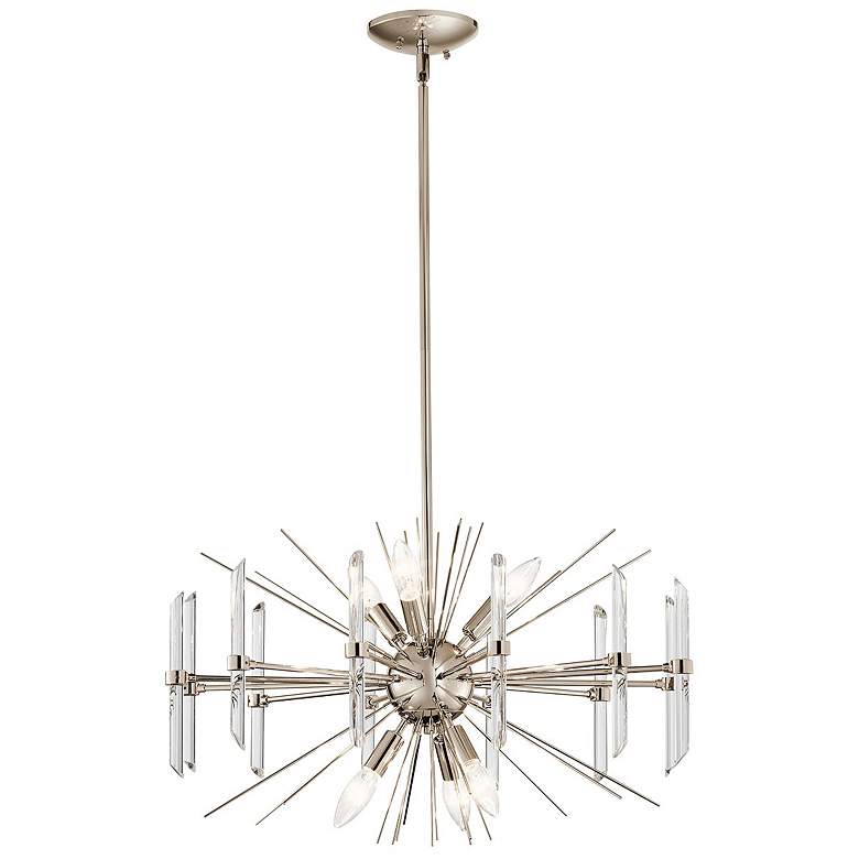 Image 2 Kichler Eris 23 1/2 inch Wide Polished Nickel 6-Light Chandelier