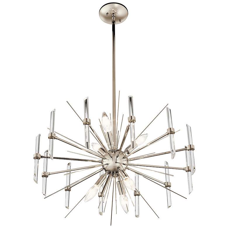 Image 3 Kichler Eris 23 1/2" Wide Polished Nickel 6-Light Chandelier more views
