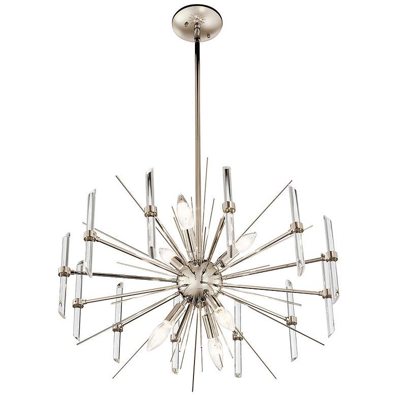 Image 3 Kichler Eris 23 1/2 inch Wide Polished Nickel 6-Light Chandelier more views