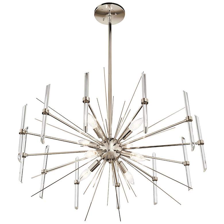 Image 2 Kichler Eris 30" Wide Polished Nickel 8-Light Chandelier