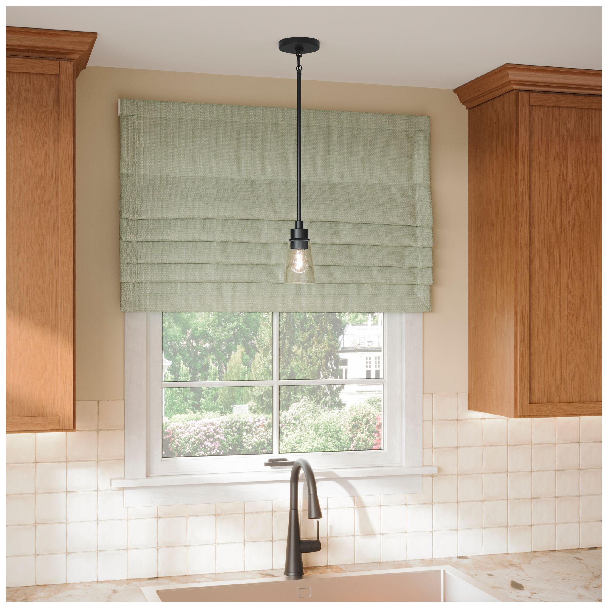 Image 6 Kichler Erma 4" 1-Light Mini Pendant with Clear Glass in Black more views