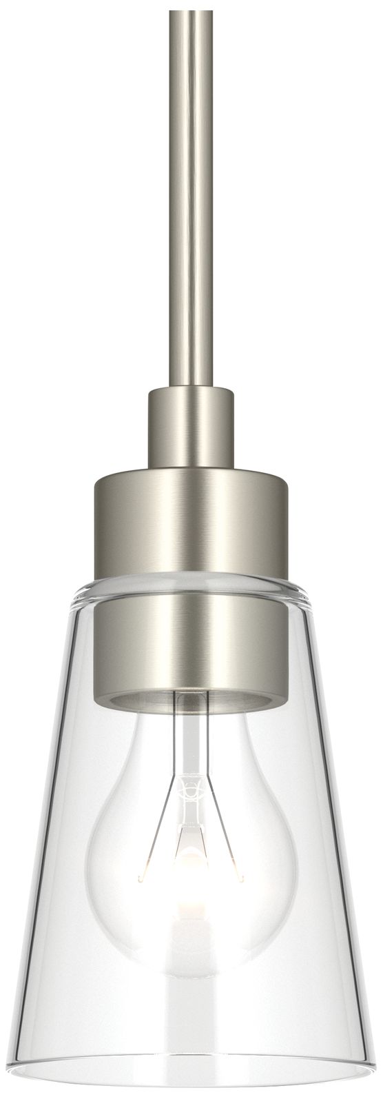 Image 4 Kichler Erma 4" 1-Light Mini Pendant with Clear Glass in Brushed Nickel more views