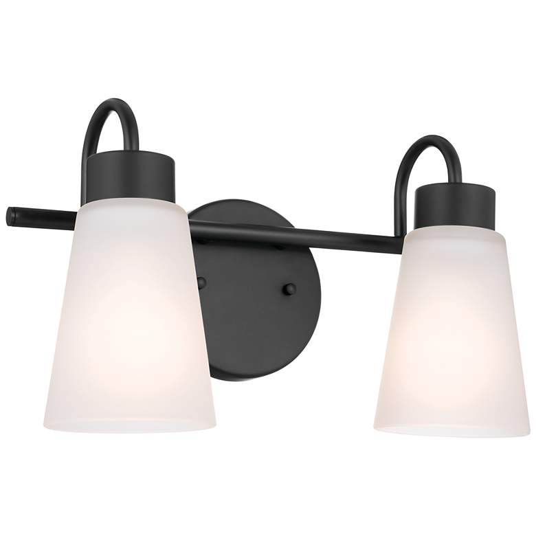 Image 1 Kichler Erma Black Bath 2Lt