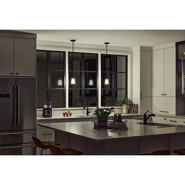 Image 7 Kichler Erma Black Mini Pendant 1Lt more views