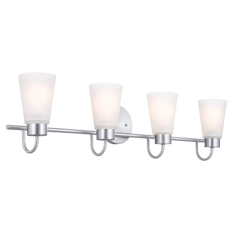 Image 3 Kichler Erma Brushed Nickel Bath 4Lt more views