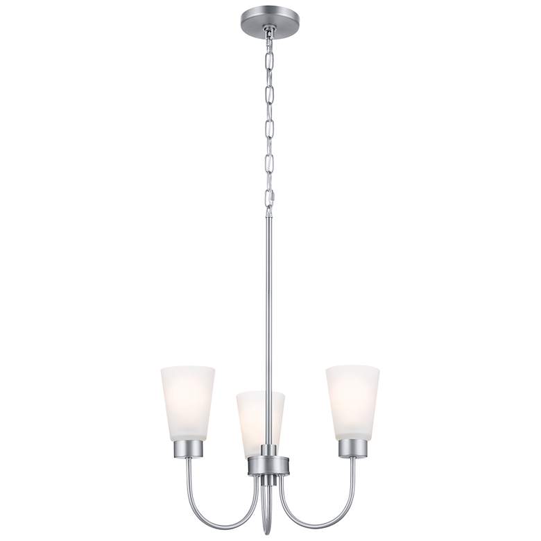 Image 1 Kichler Erma Brushed Nickel Chandelier 3Lt