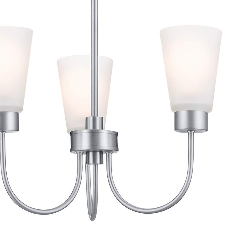 Image 5 Kichler Erma Brushed Nickel Chandelier 3Lt more views