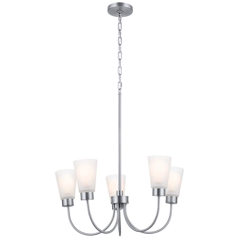 Image 2 Kichler Erma Brushed Nickel Chandelier 5Lt