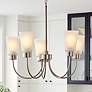 1_Kichler Erma Brushed Nickel Chandelier 5Lt