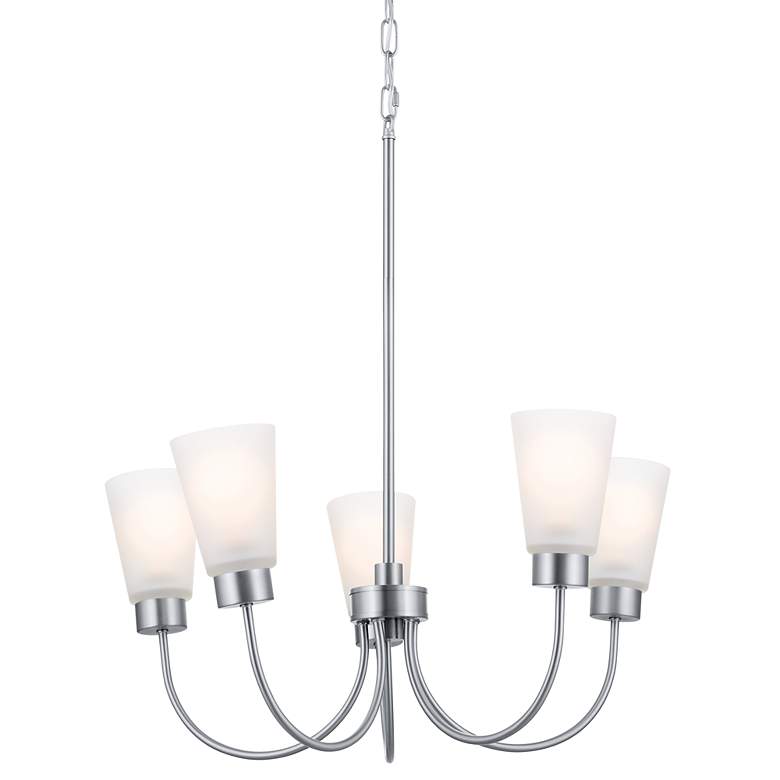 Image 3 Kichler Erma Brushed Nickel Chandelier 5Lt more views