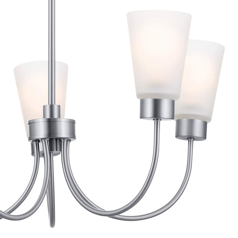 Image 5 Kichler Erma Brushed Nickel Chandelier 5Lt more views