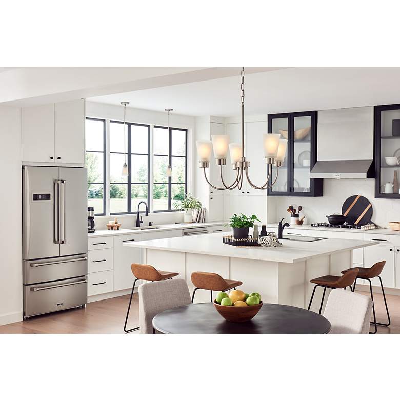 Image 7 Kichler Erma Brushed Nickel Chandelier 5Lt more views